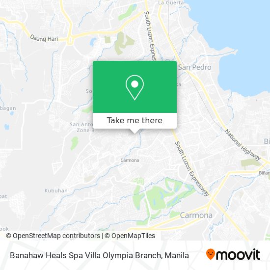 Banahaw Heals Spa Villa Olympia Branch map