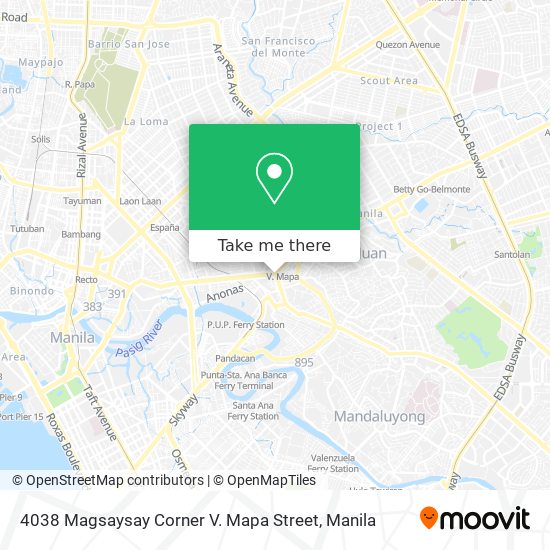 4038 Magsaysay Corner V. Mapa Street map
