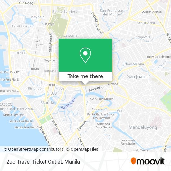 2go Travel Ticket Outlet map