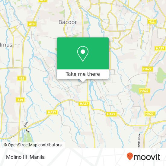 Molino III map