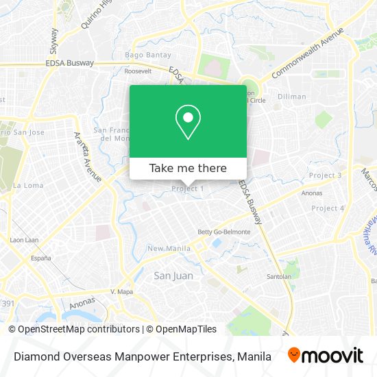 Diamond Overseas Manpower Enterprises map