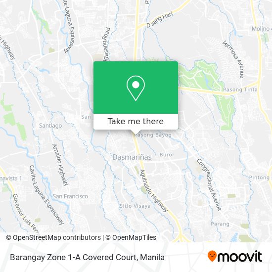 Barangay Zone 1-A Covered Court map