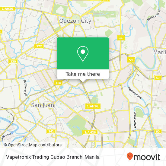 Vapetronix Trading Cubao Branch map