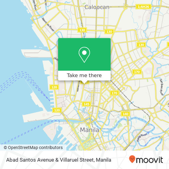 Abad Santos Avenue & Villaruel Street map