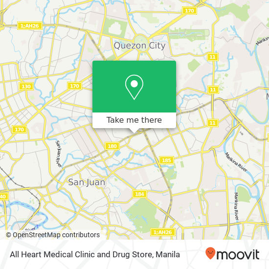 All Heart Medical Clinic and Drug Store map