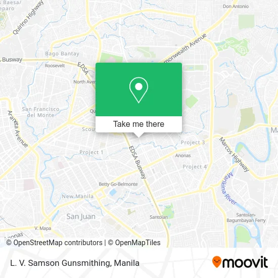 L. V. Samson Gunsmithing map