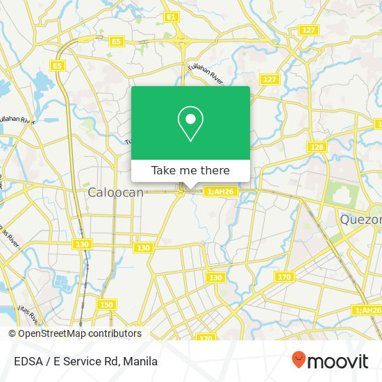 EDSA / E Service Rd map