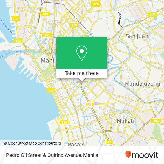Pedro Gil Street & Quirino Avenue map