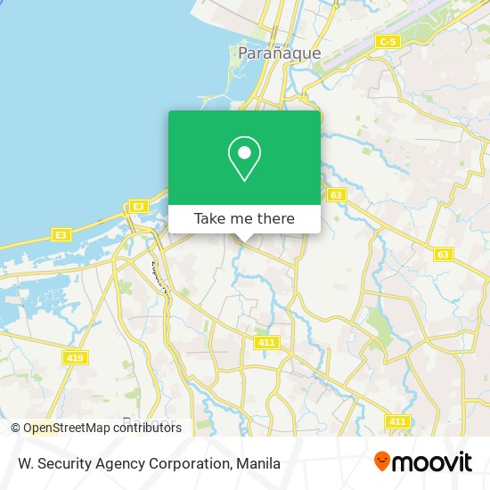 W. Security Agency Corporation map