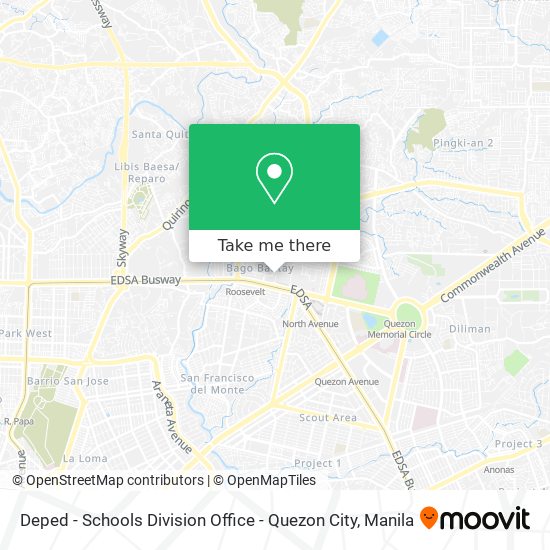 Deped - Schools Division Office - Quezon City map