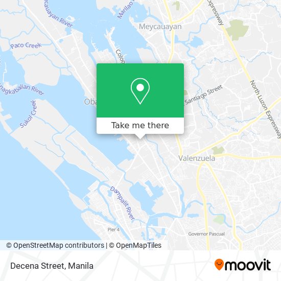 Decena Street map