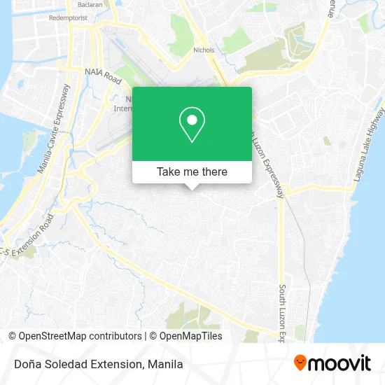 Doña Soledad Extension map