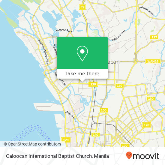 Caloocan International Baptist Church map