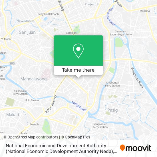 National Economic and Development Authority map