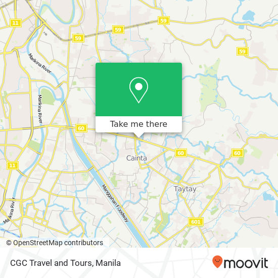 CGC Travel and Tours map