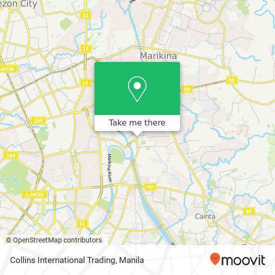 Collins International Trading map
