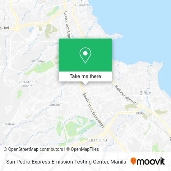 San Pedro Express Emission Testing Center map