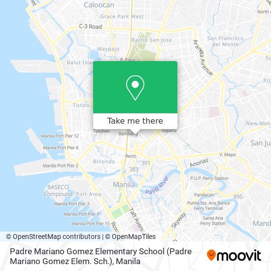 Padre Mariano Gomez Elementary School (Padre Mariano Gomez Elem. Sch.) map