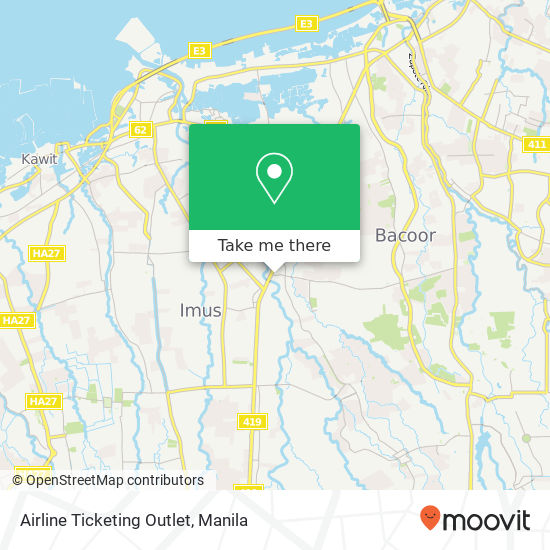 Airline Ticketing Outlet map