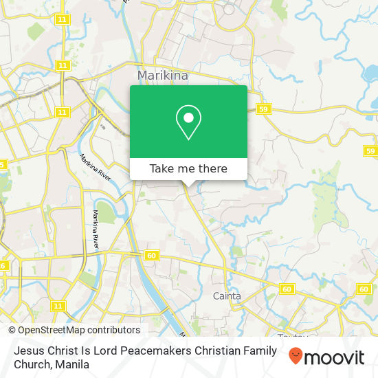 Jesus Christ Is Lord Peacemakers Christian Family Church map
