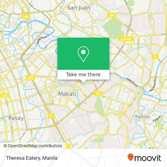 Theresa Eatery map