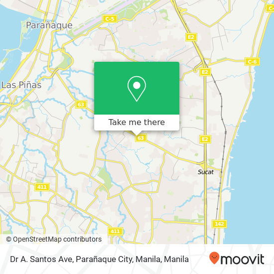 Dr A. Santos Ave, Parañaque City, Manila map