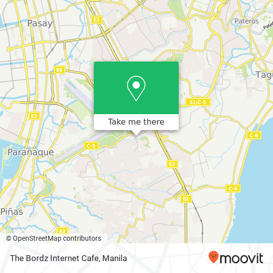 The Bordz Internet Cafe map