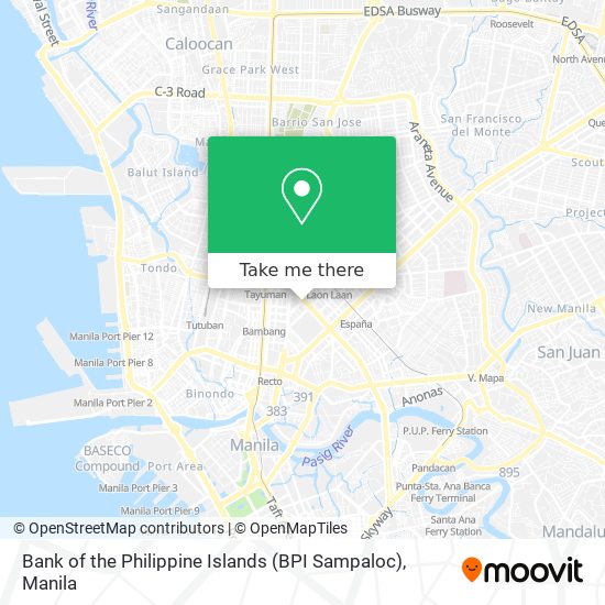 Bank of the Philippine Islands (BPI Sampaloc) map