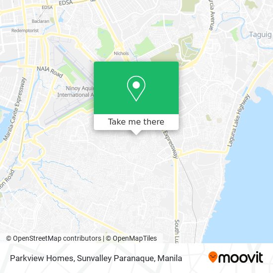 Parkview Homes, Sunvalley Paranaque map