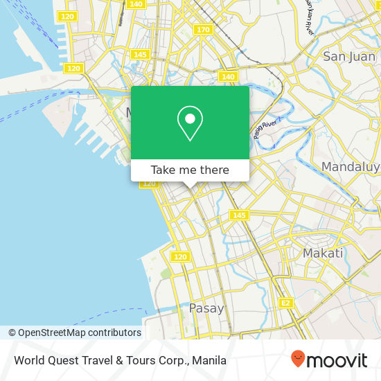 World Quest Travel & Tours Corp. map