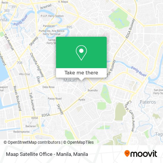 Maap Satellite Office - Manila map
