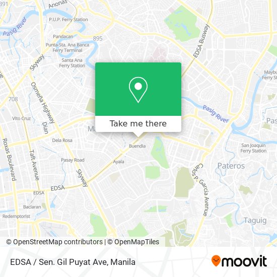 EDSA / Sen. Gil Puyat Ave map