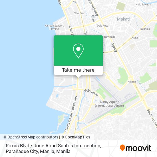 Roxas Blvd / Jose Abad Santos Intersection, Parañaque City, Manila map