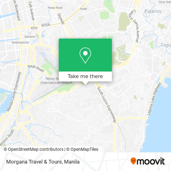 Morgana Travel & Tours map