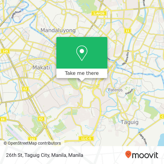 26th St, Taguig City, Manila map