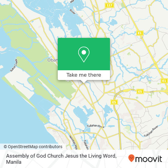 Assembly of God Church Jesus the Living Word map