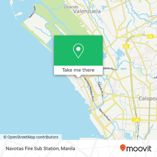 Navotas Fire Sub Station map