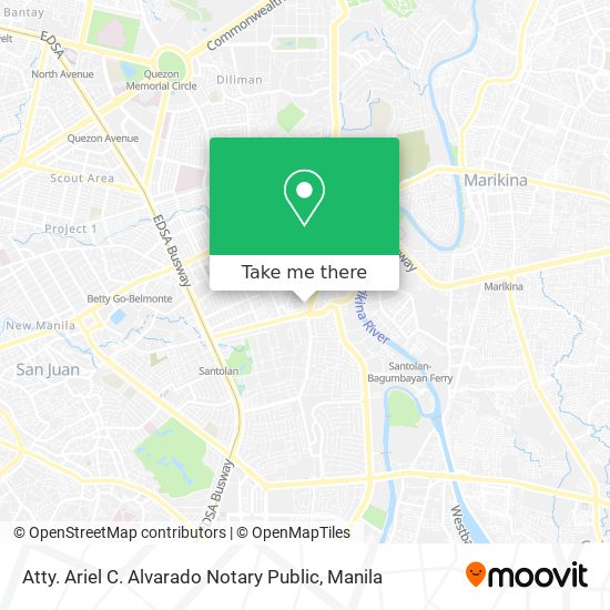 Atty. Ariel C. Alvarado Notary Public map