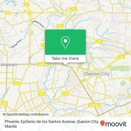 Phoenix, Epifanio de los Santos Avenue, Quezon City map