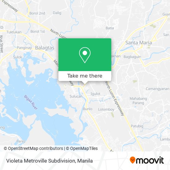 Violeta Metroville Subdivision map