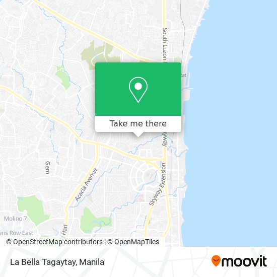 La Bella Tagaytay map