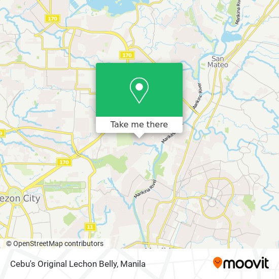 Cebu's Original Lechon Belly map