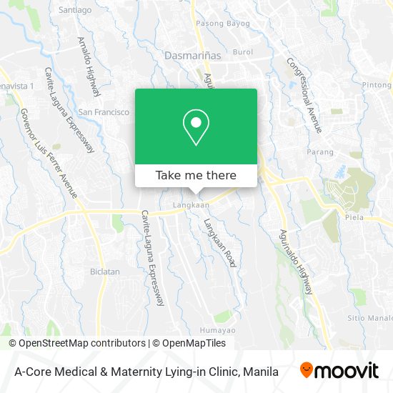 A-Core Medical & Maternity Lying-in Clinic map