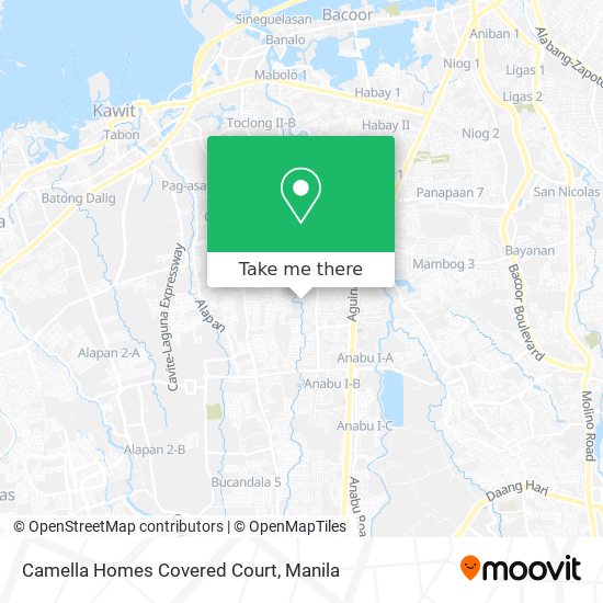 Camella Homes Covered Court map