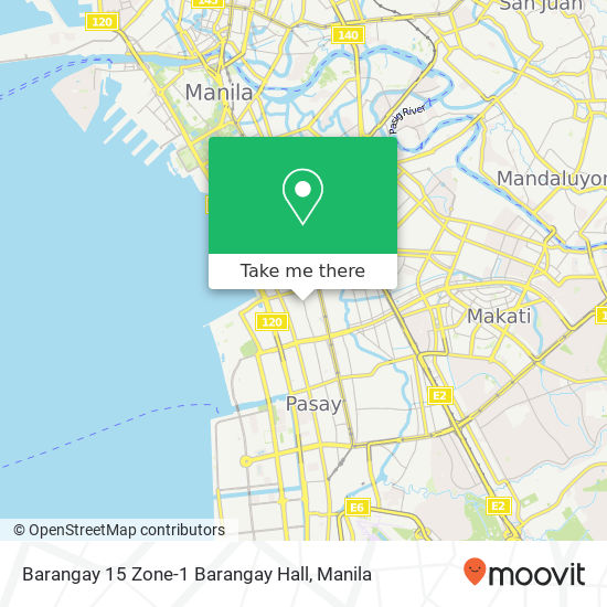Barangay 15 Zone-1 Barangay Hall map