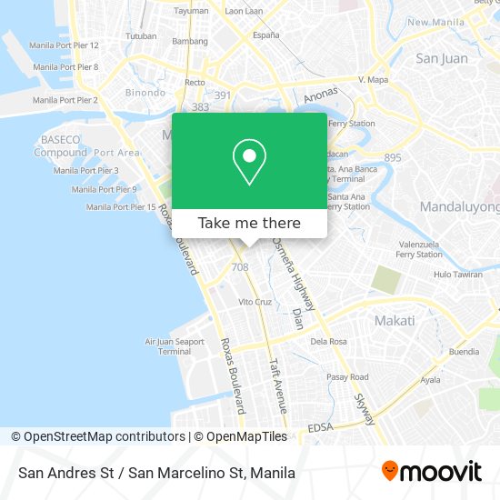 San Andres St / San Marcelino St map