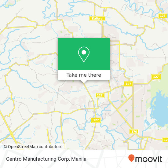 Centro Manufacturing Corp map