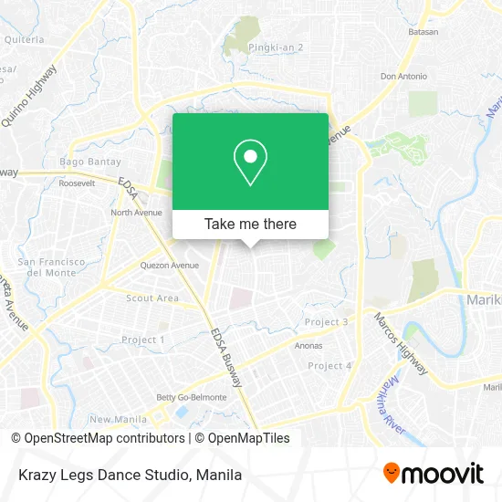 Krazy Legs Dance Studio map