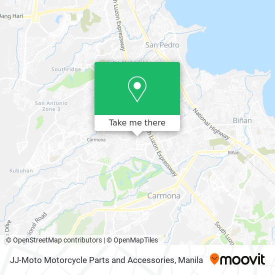 JJ-Moto Motorcycle Parts and Accessories map