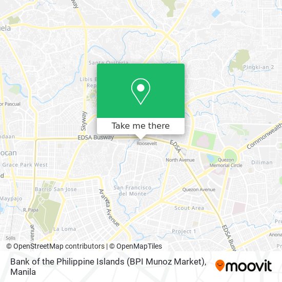 Bank of the Philippine Islands (BPI Munoz Market) map